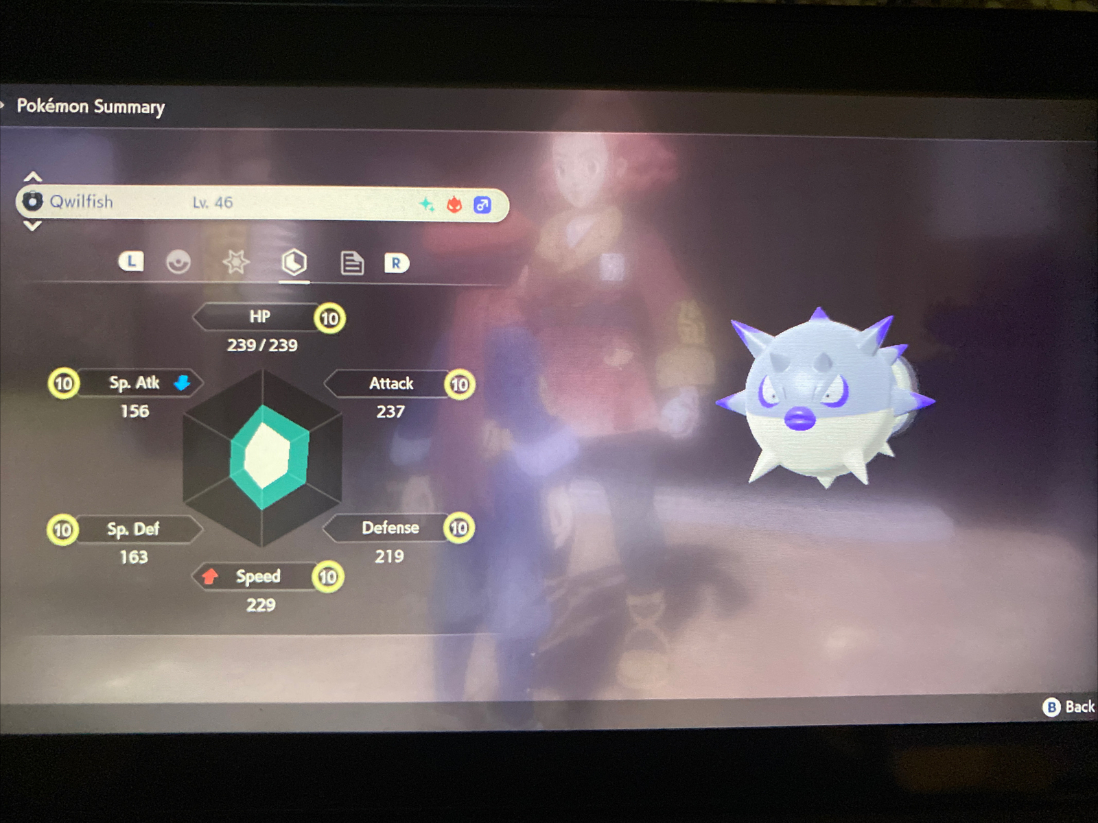 Pokemon Legends Arceus Shiny Hisuian Qwilfish Alpha Max Effort Fast Delivery