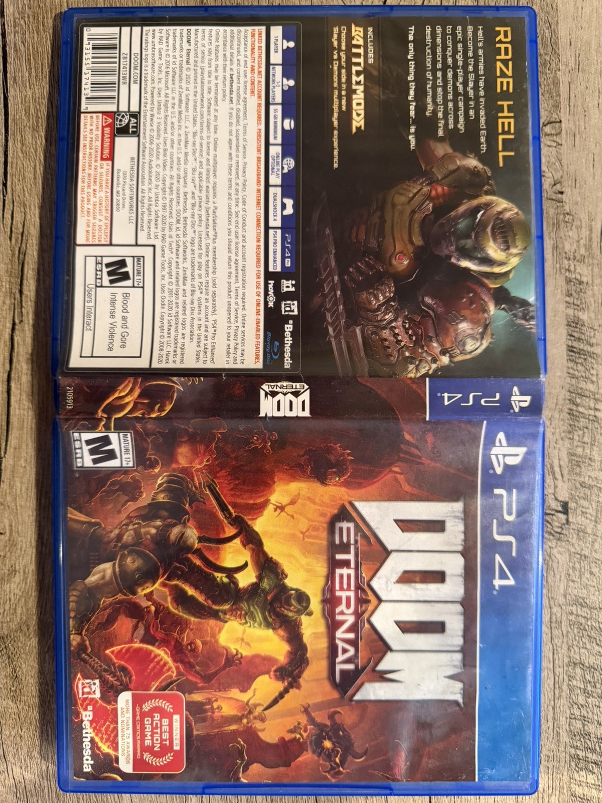 Doom 2016 & Doom Eternal BUNDLE (Sony PlayStation 4, 2020)