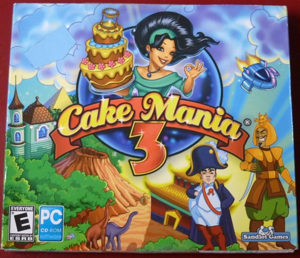 Video Game PC Cake Mania 3 NEW SEALED jewel size Cardboard