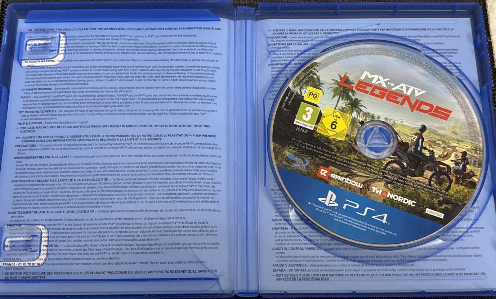 PS4 Dirt Bike/ Atv 4 Game Lot (ALL Working) Good Condition