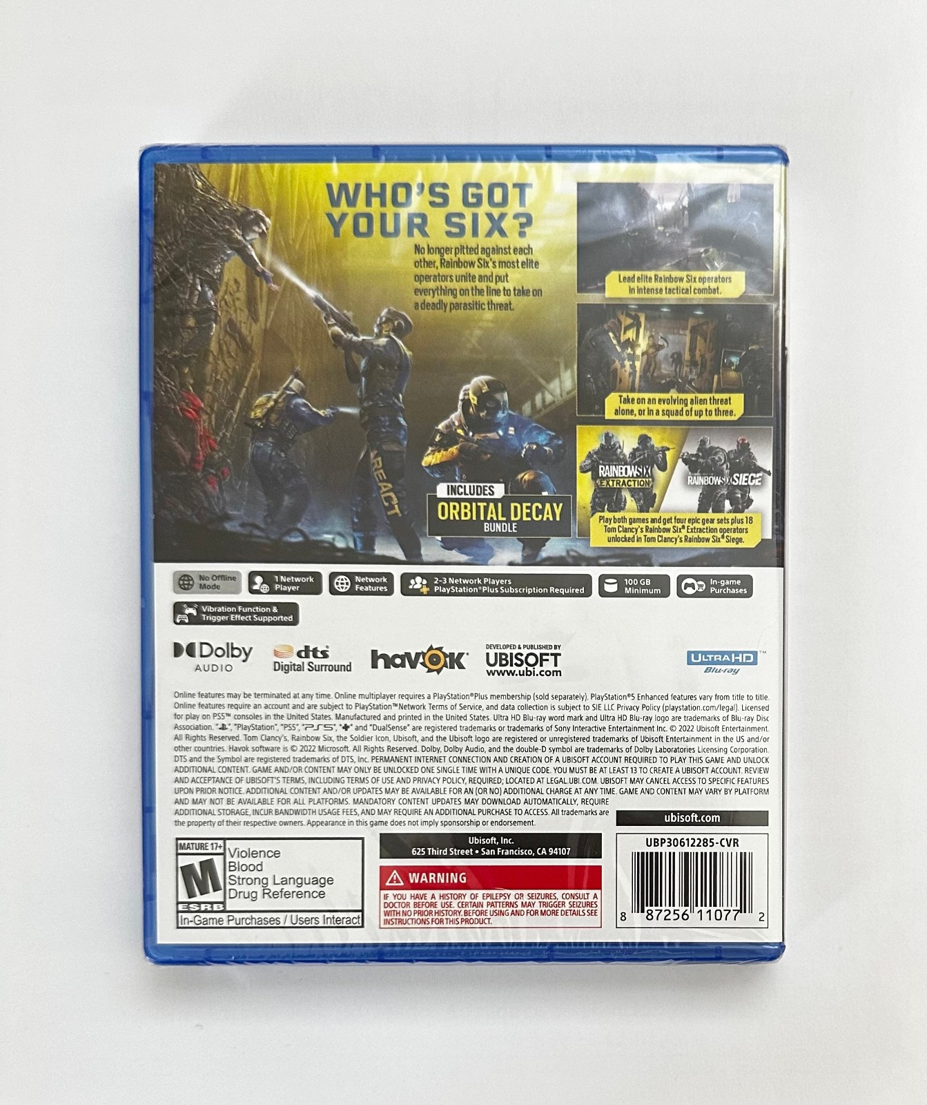 Tom Clancy’s Rainbow Six Bundle: Siege + Extraction – PS5 – New – 2 Pack Lot