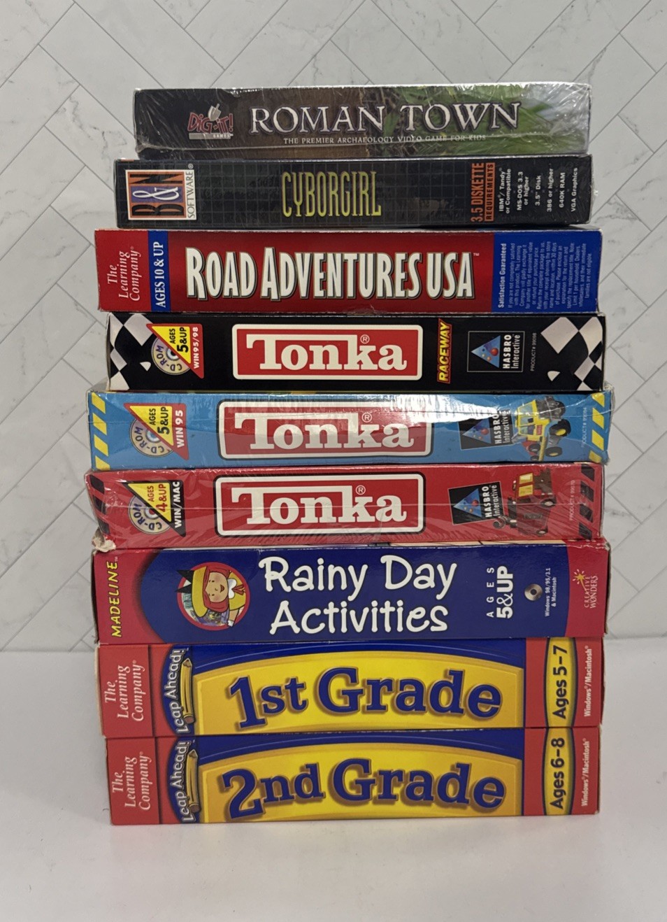Lot 9x Family Kid Educational Games Big Box PC Board Madeline Tonka Learning Co+