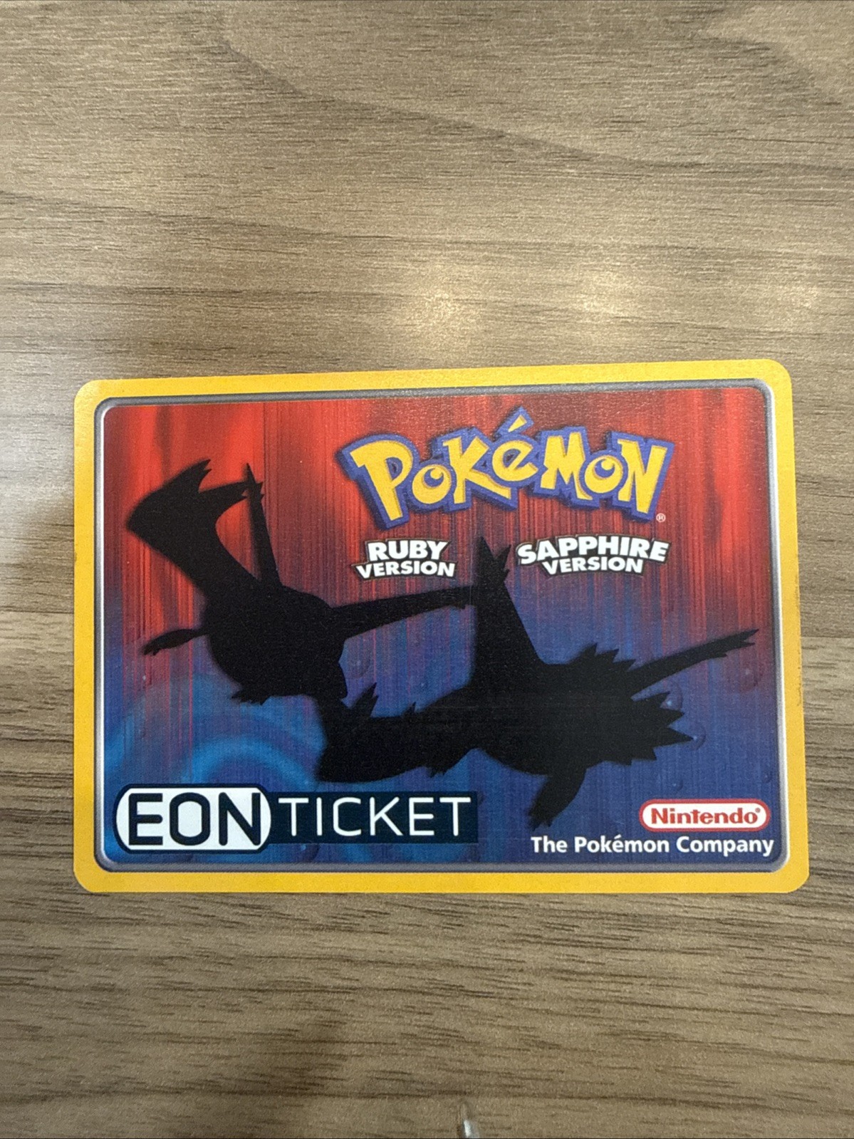 Pokémon Ruby & Sapphire SS Tidal Eon Ticket – Toys R Us eReader GBA FREE SHIP