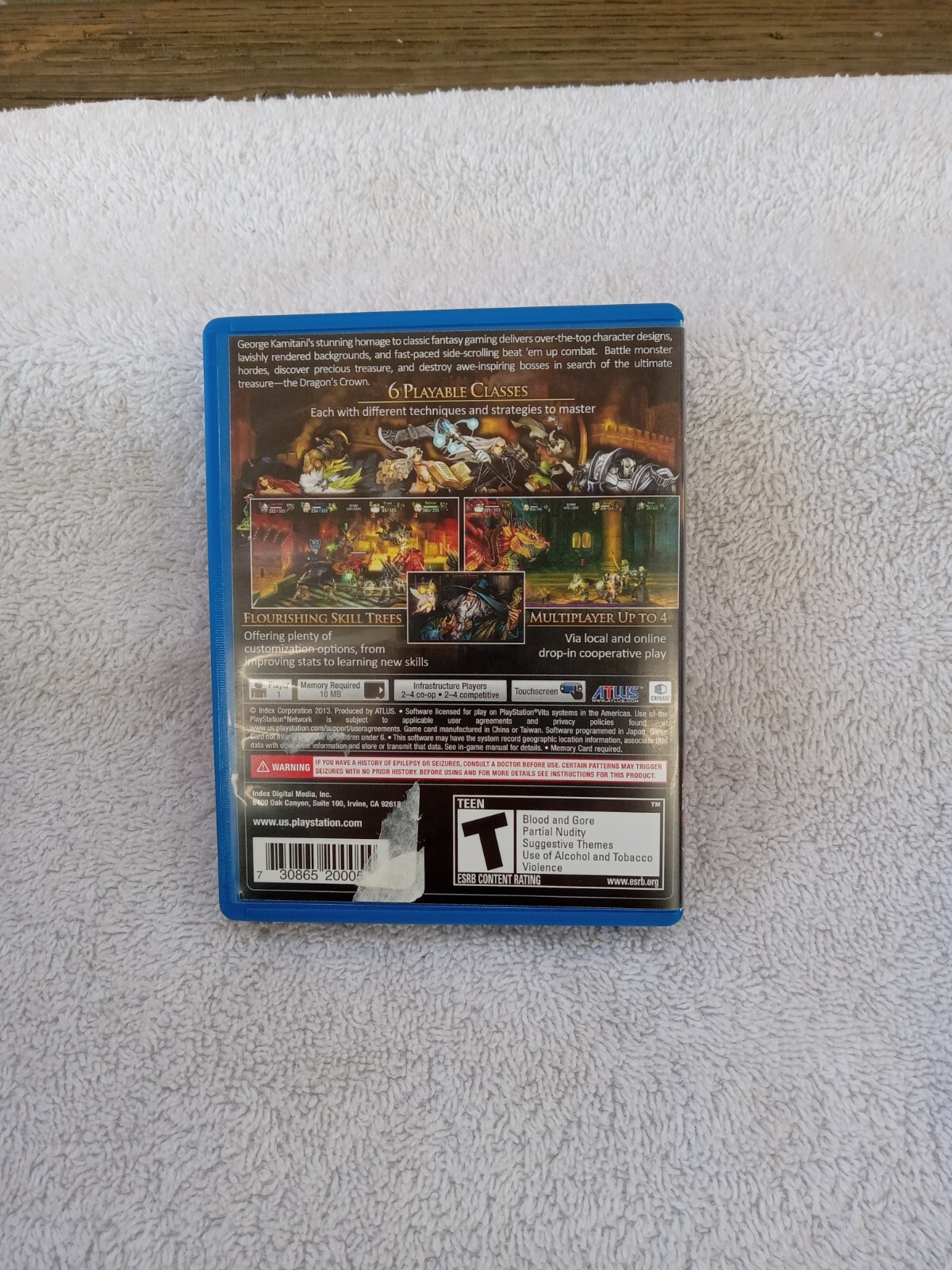 Dragon’s Crown (Sony PlayStation Vita, PSVita, 2013) Tested Working