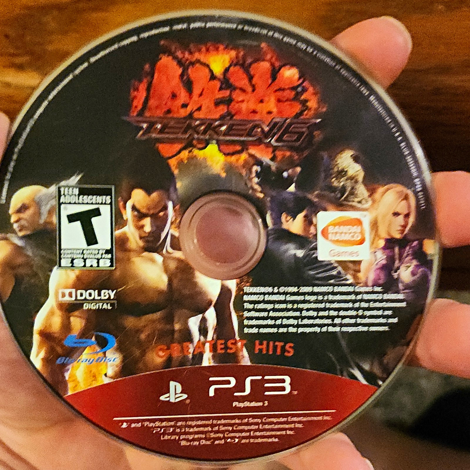 Tekken 6 Greatest Hits Sony PS3 T Teen Fighting Game Tekken Series