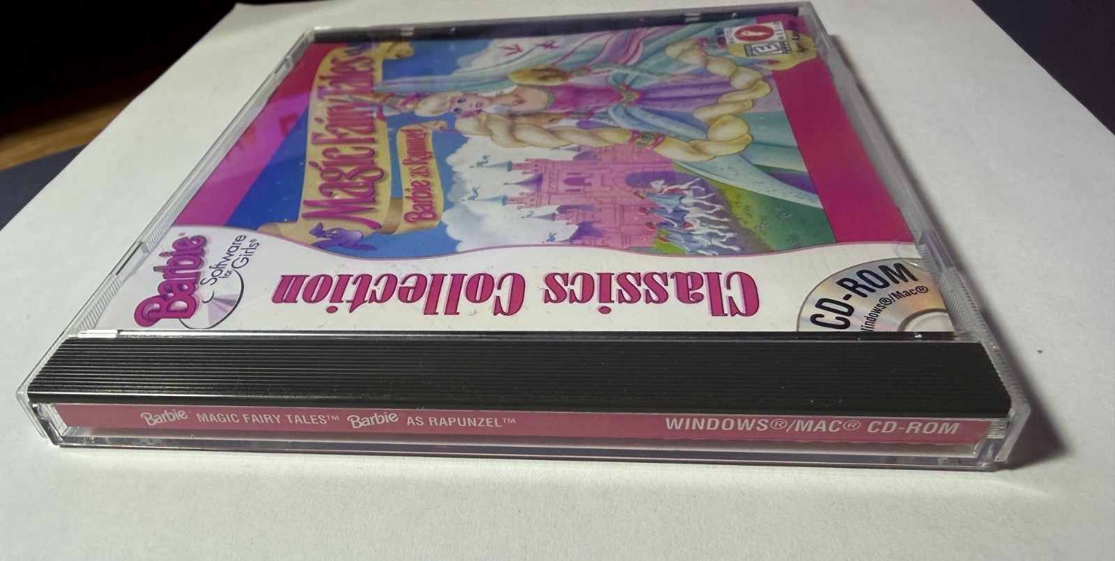 Barbie Magic Fairy Tales PC CD Game Barbie As Rapunzel Mattel 1996