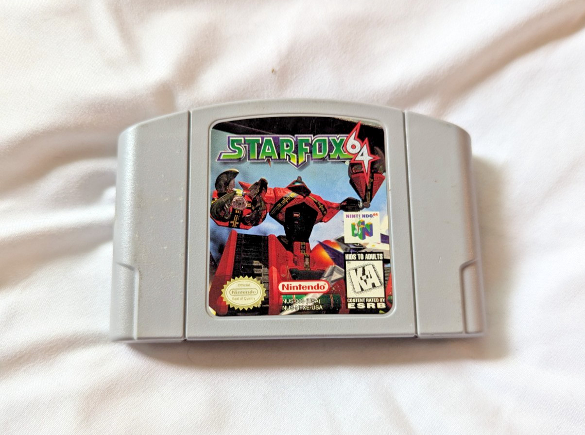 Star Fox 64 – Nintendo 64 N64 Game Cartridge 1997 – Authentic, tested and works!