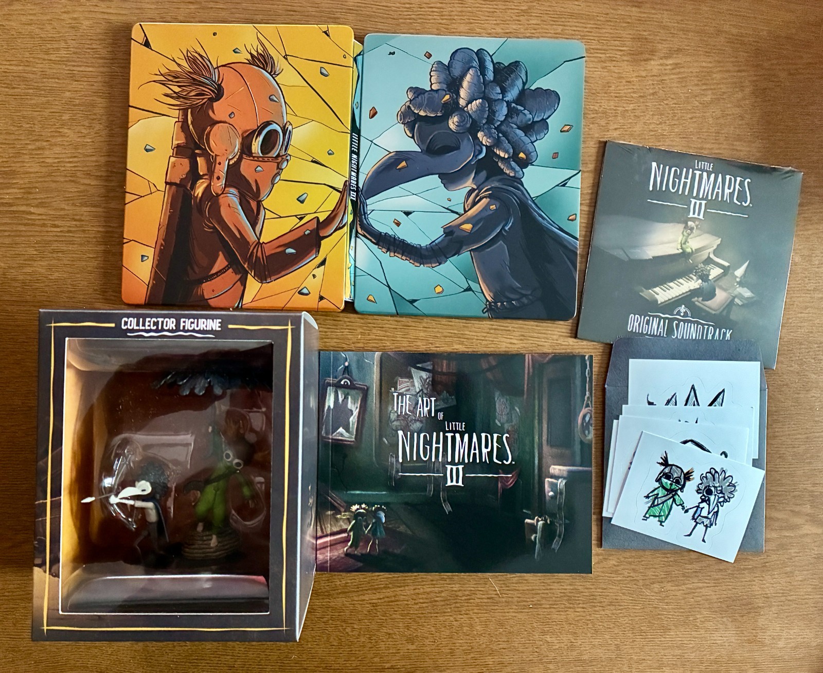 LITTLE NIGHTMARES III 3 MIRROR EDITION FIGURE STEELBOOK (NO GAME, CUSTOMS FREE)