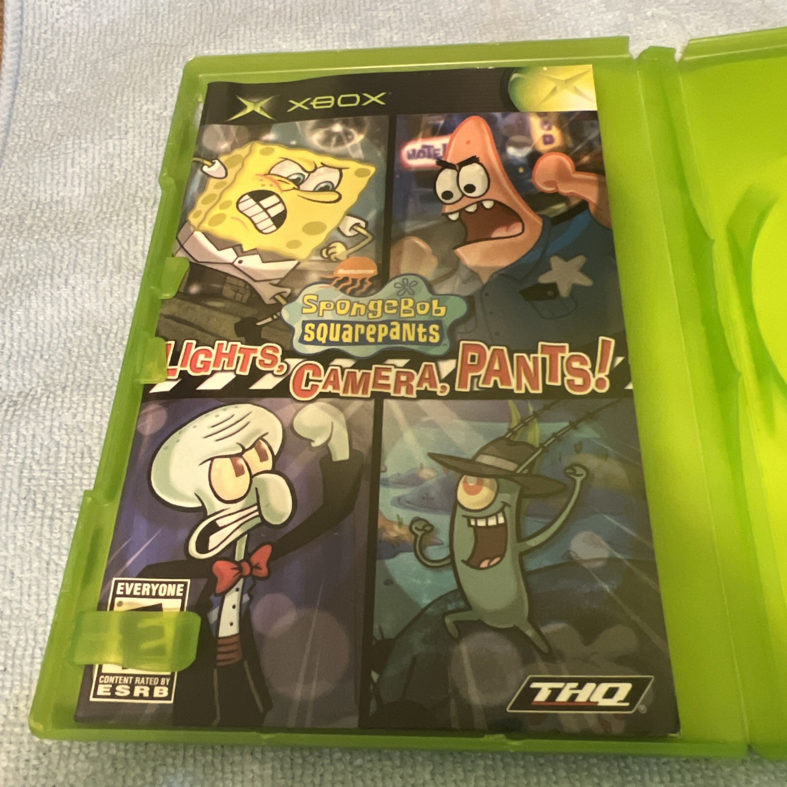SpongeBob SquarePants: Lights, Camera, Pants Xbox – CIB W/Manual! Tested Working