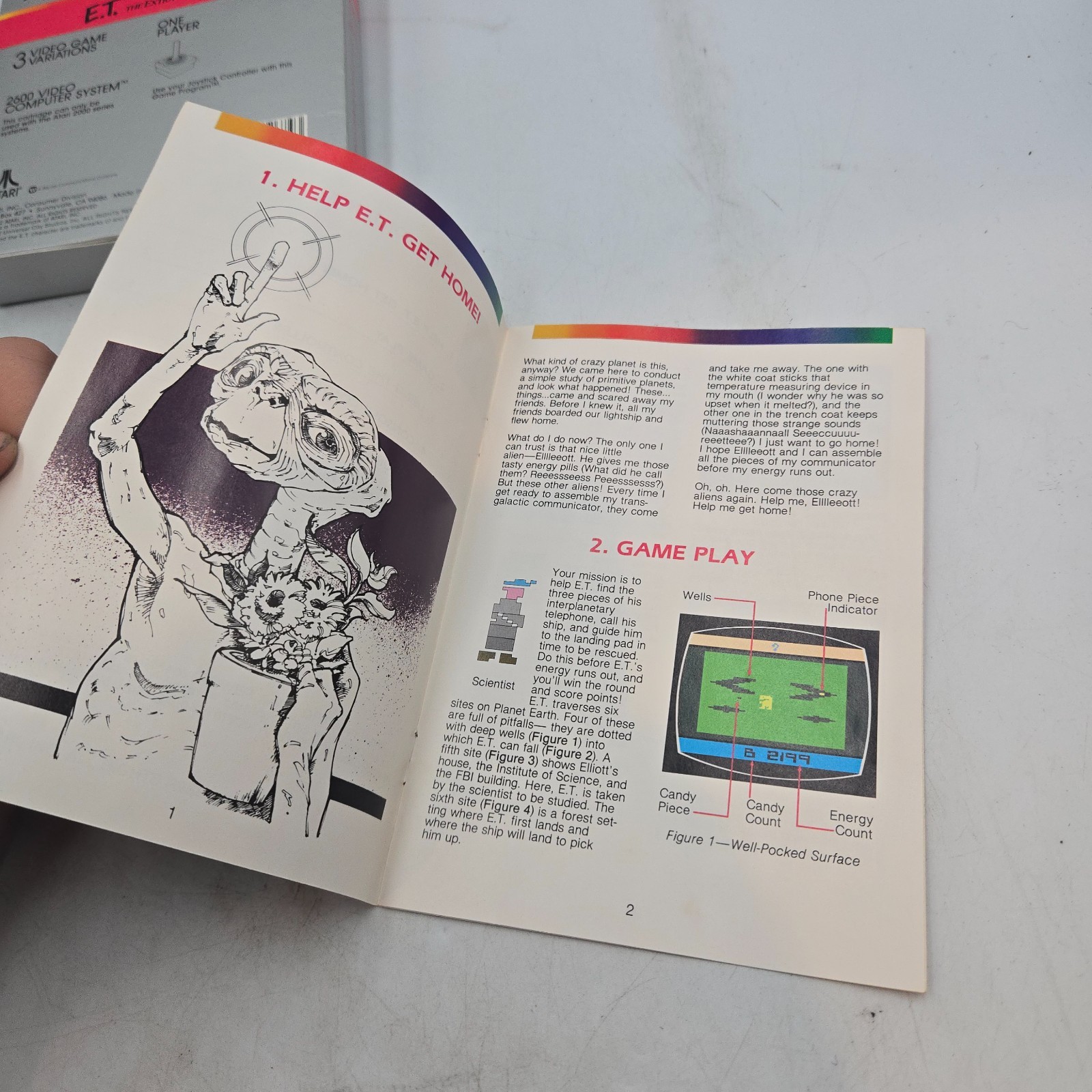 Atari 2600 E.T. The Extra Terrestrial 1982 CIB Video Game