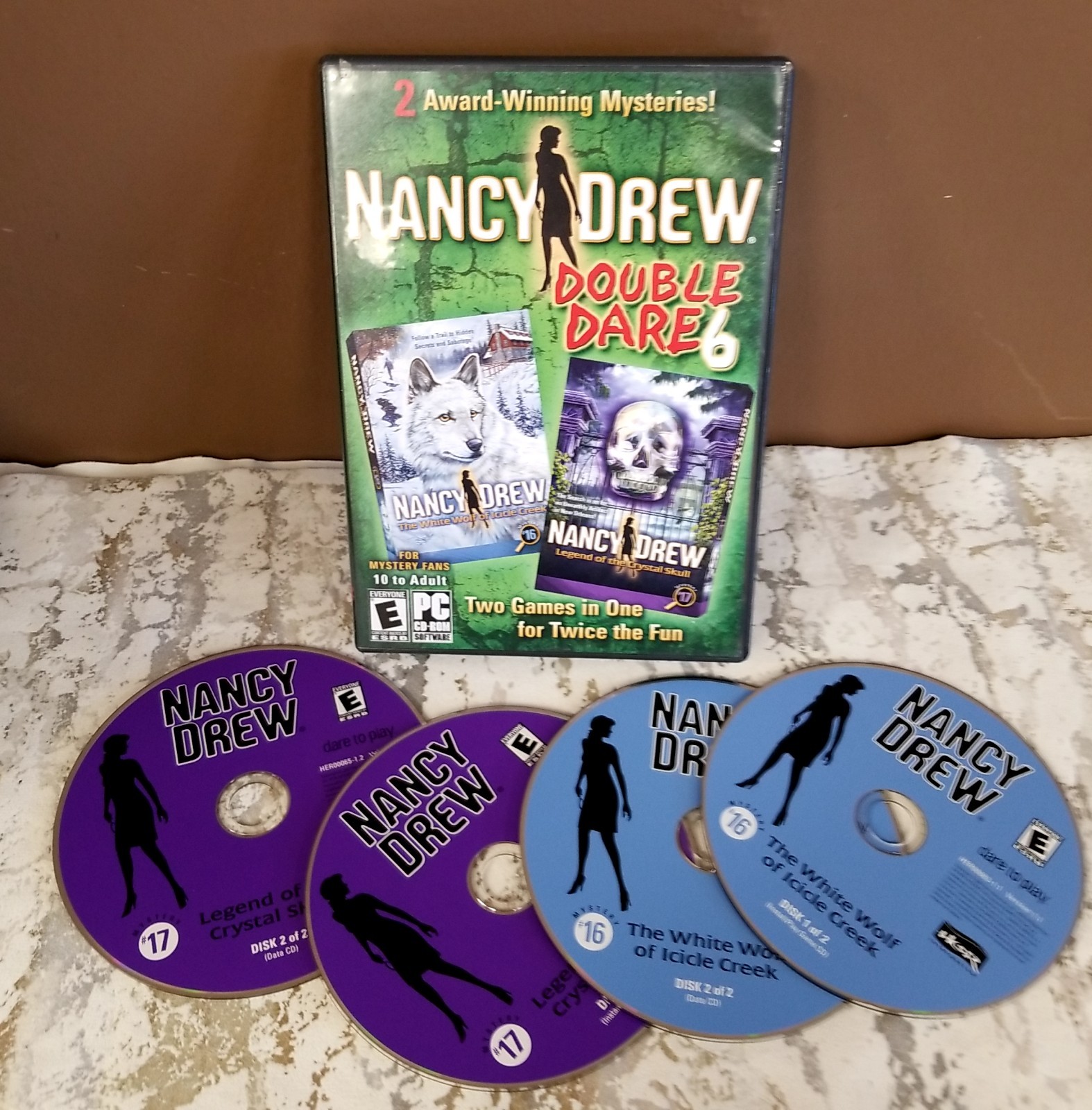 Nancy Drew PC Game Lot of 11 Mystery Adventures CD/DVD ROM w/Multi Disc Set