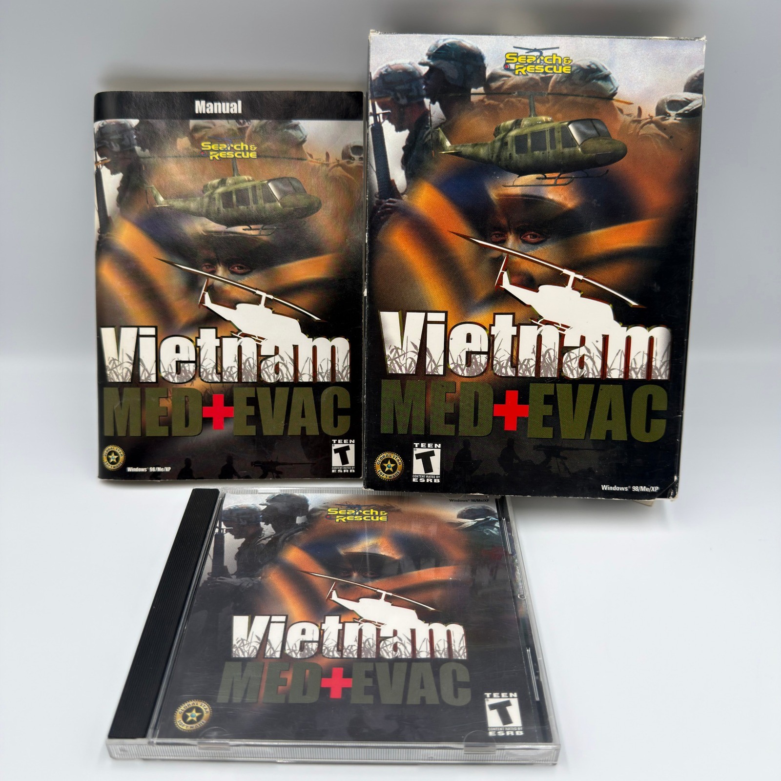 Search & Rescue Vietnam Med+Evac PC Game Big Box Complete Huey Helicopter Sim