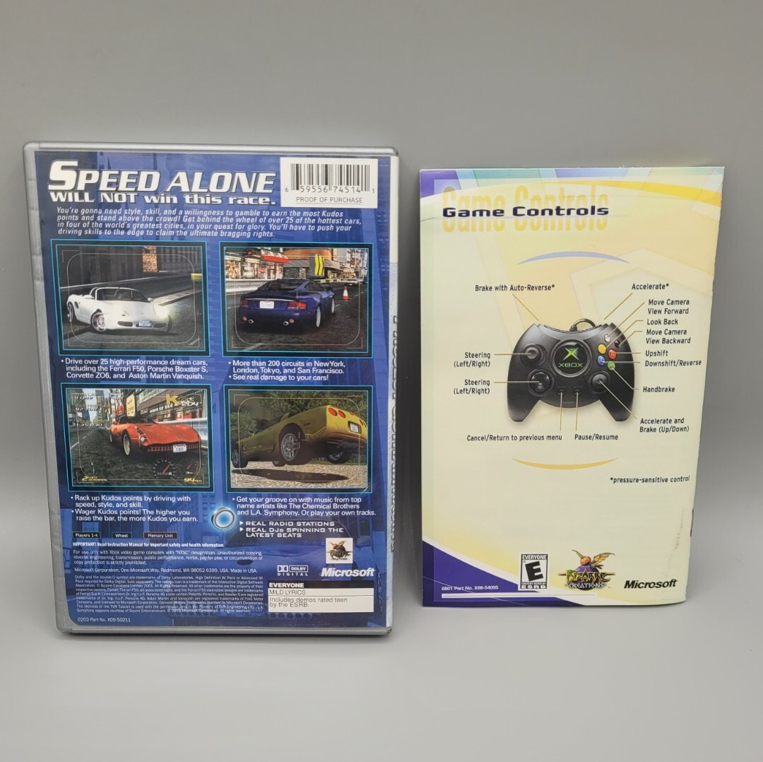 Project Gotham Racing (Microsoft Xbox, 2001) Complete Platinum Hits Tested