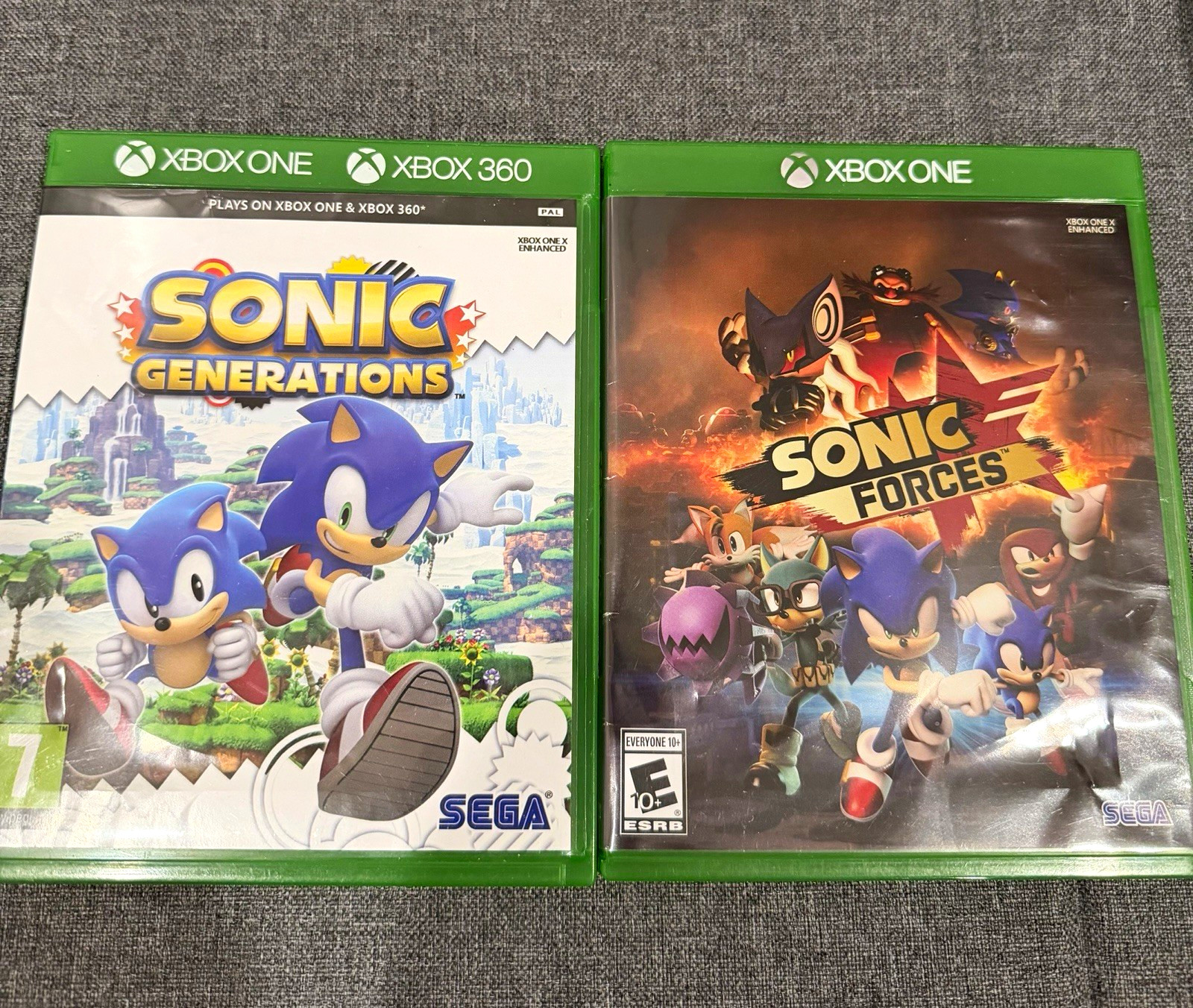 SEGA Sonic Generations & Sonic Forces (Sonic the Hedgehog) Xbox One Discs