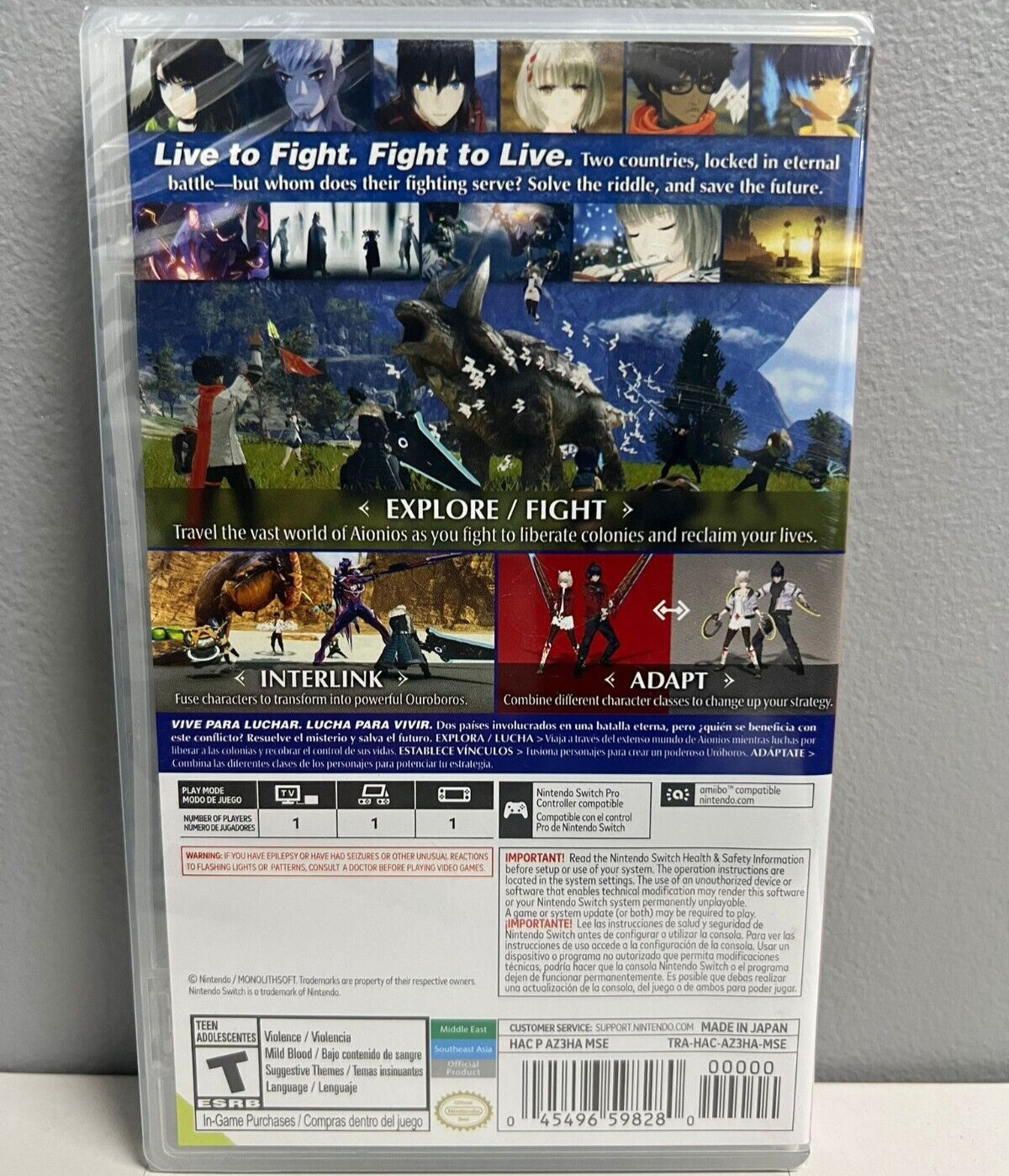 Xenoblade Chronicles: Definitive Edition + 2 + 3 Switch Brand New Game (RPG)