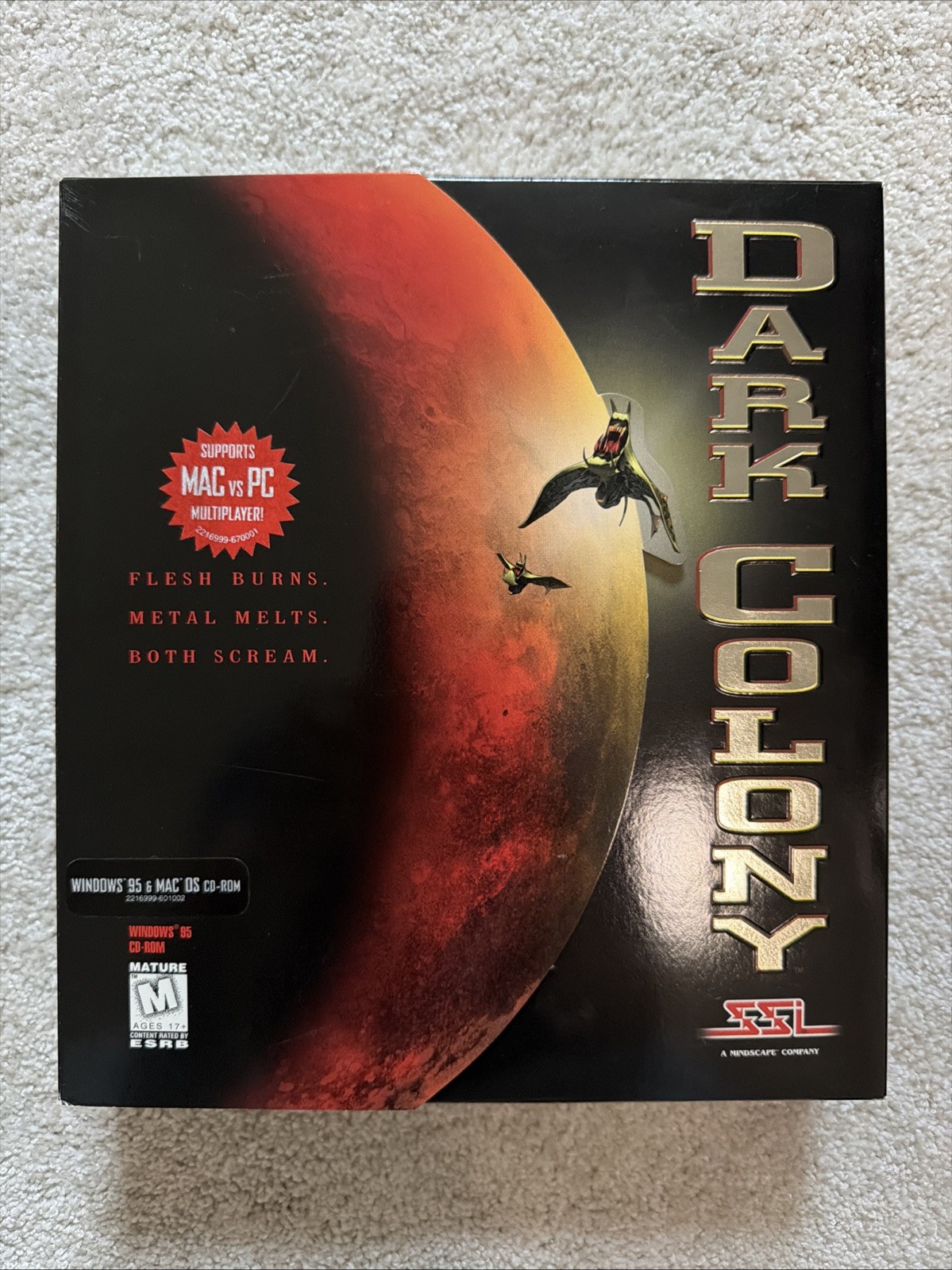 NEW – Dark Colony: Flesh Burns. Metal Melts. Both Scream. 1997 – SEALED – NICE!!