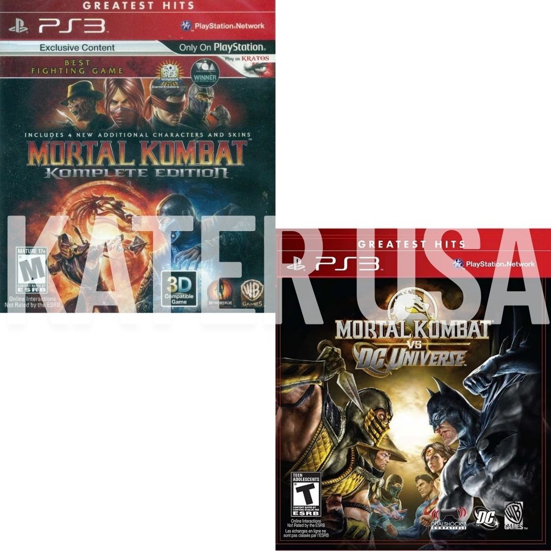 Mortal Kombat Komplete Edition + vs. DC Universe (Greatest Hits)Brand New Bundle