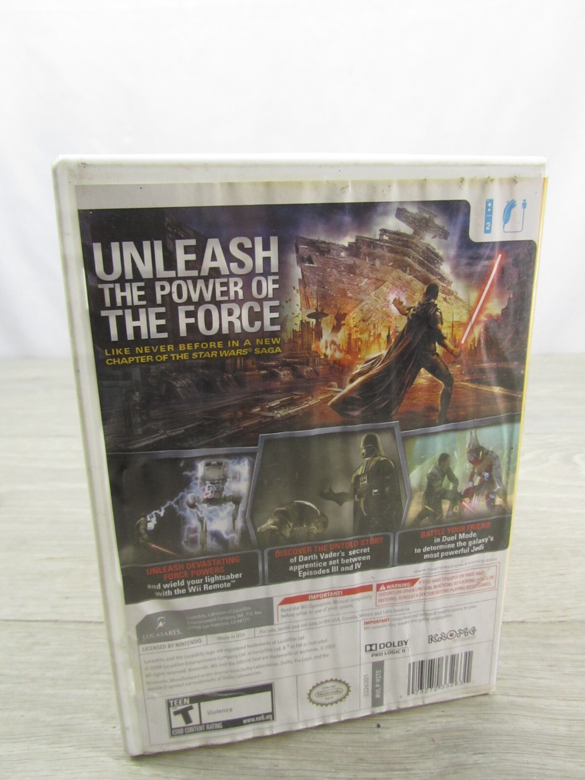 Star Wars The Force Unleashed Nintendo Wii – Complete CIB