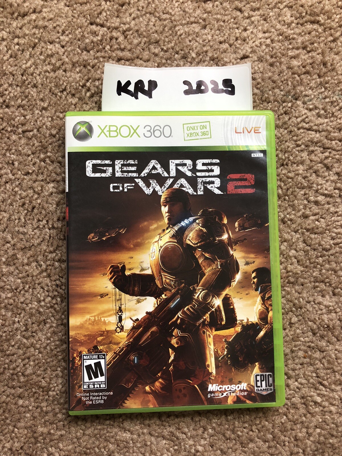 Gears of War 2 – Xbox 360 Complete Disc, Manual & Promo Material Tested