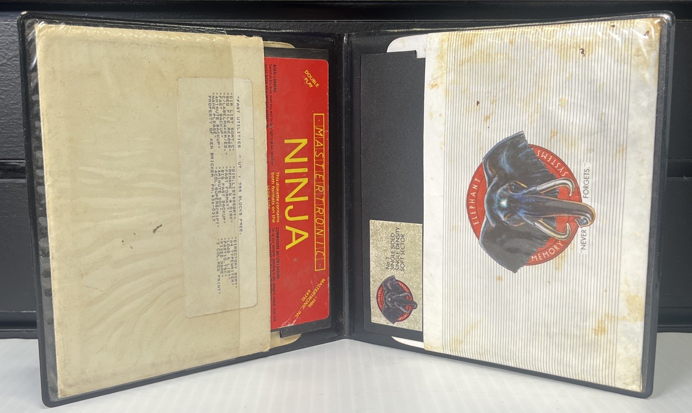 Ninja Mastertronic Commodore 64/128 Atari 800 XL/130 XE Diskette