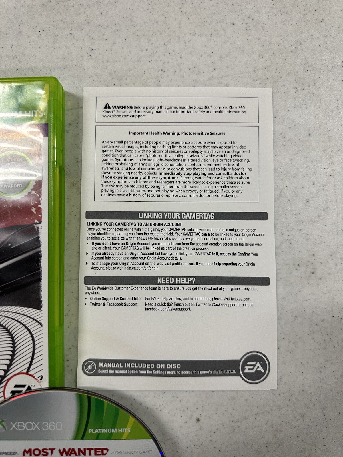 ⚡️Need For Speed Most Wanted LE (Microsoft, Xbox 360) Authentic Tested Working⚡️