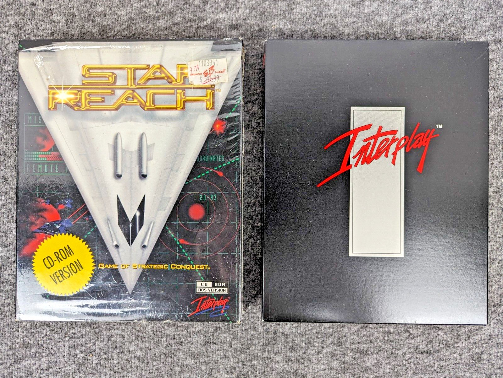 CIB Star Reach Big Box IBM PC CD-ROM (1994) Complete Rare HTF DOS Version – EUC