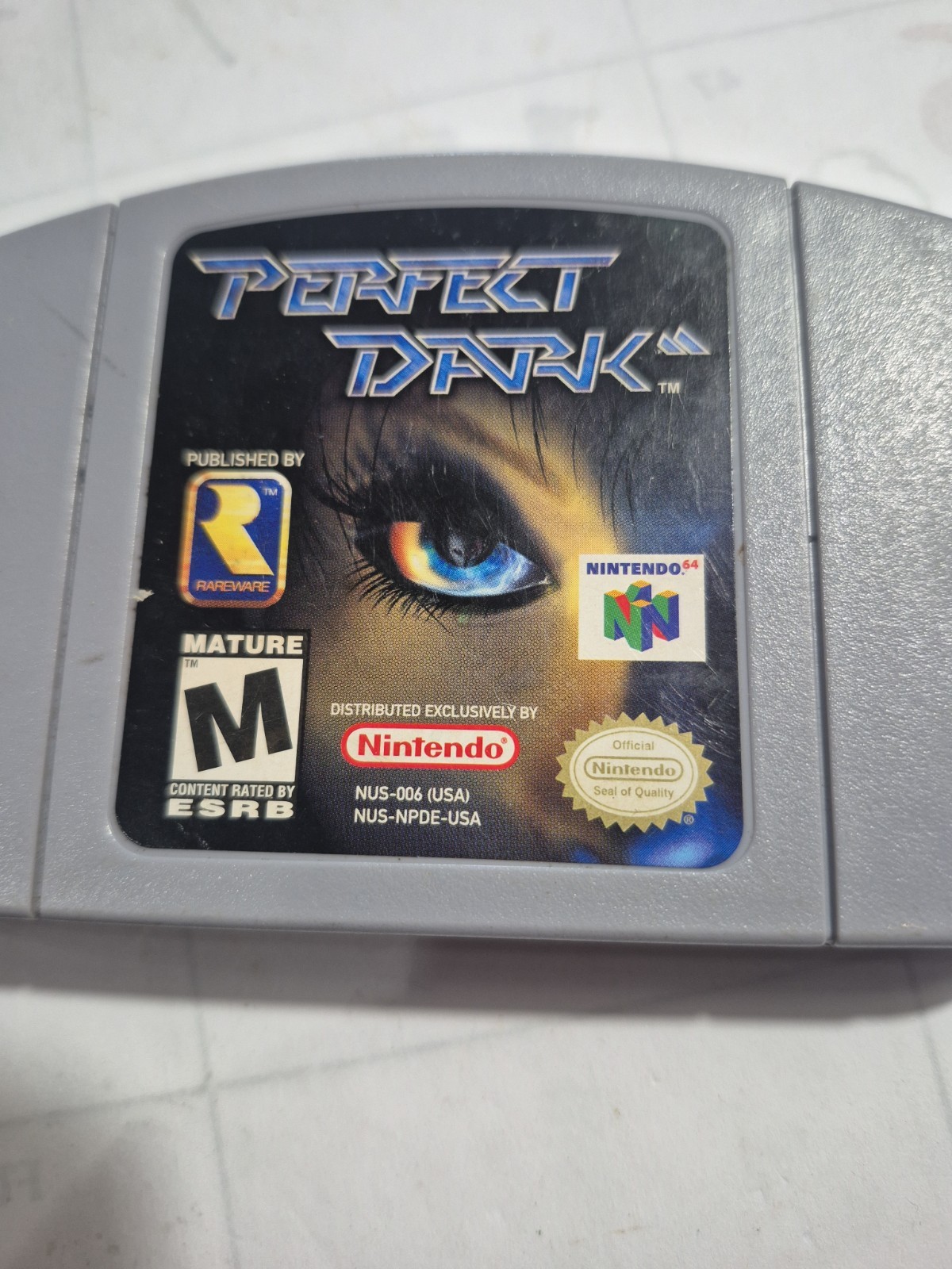 Rareware Perfect Dark Nintendo 64 N64 Game Cartridge Shooter Multiplayer M