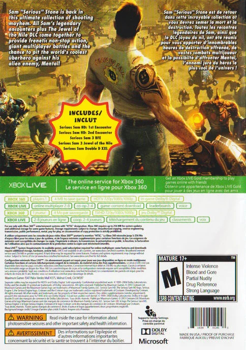 Serious Sam Collection – Xbox 360 [Sealed New Game]