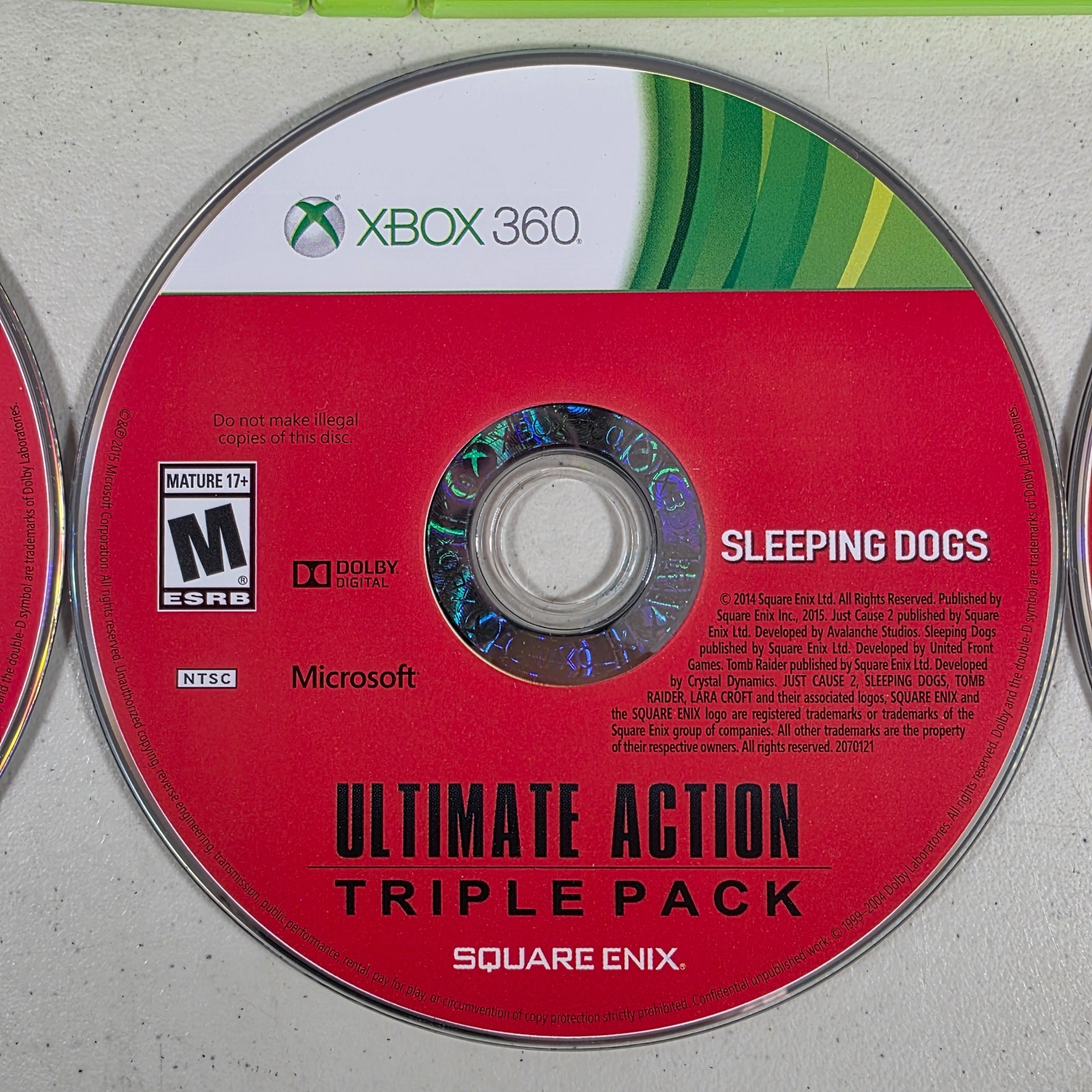 Ultimate Action Triple Pack (Microsoft Xbox 360, 2015) 3 Discs Tested