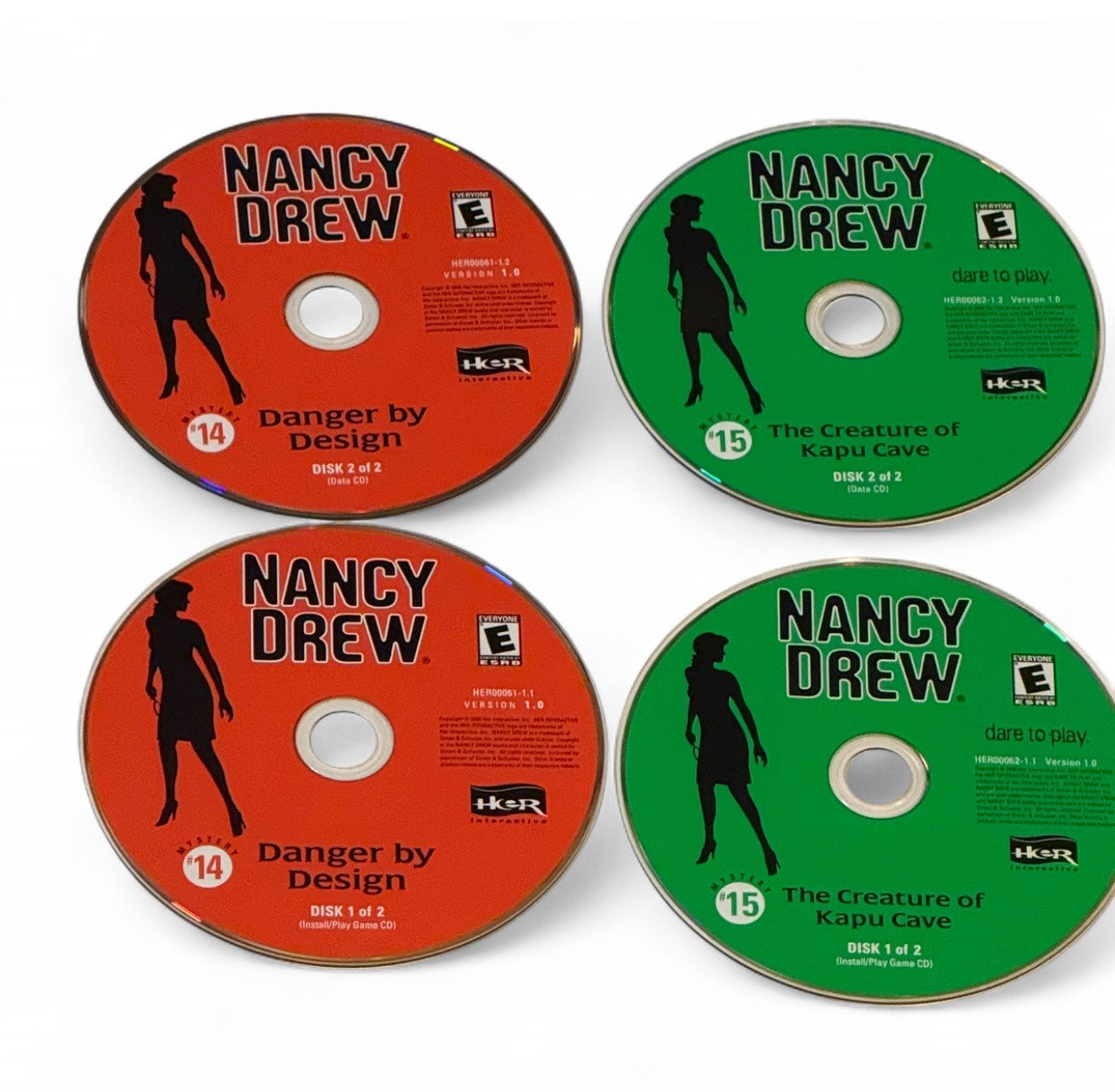Nancy Drew: Double Dare 5 Danger By Design & The Creature of Kapu cave Free Ship