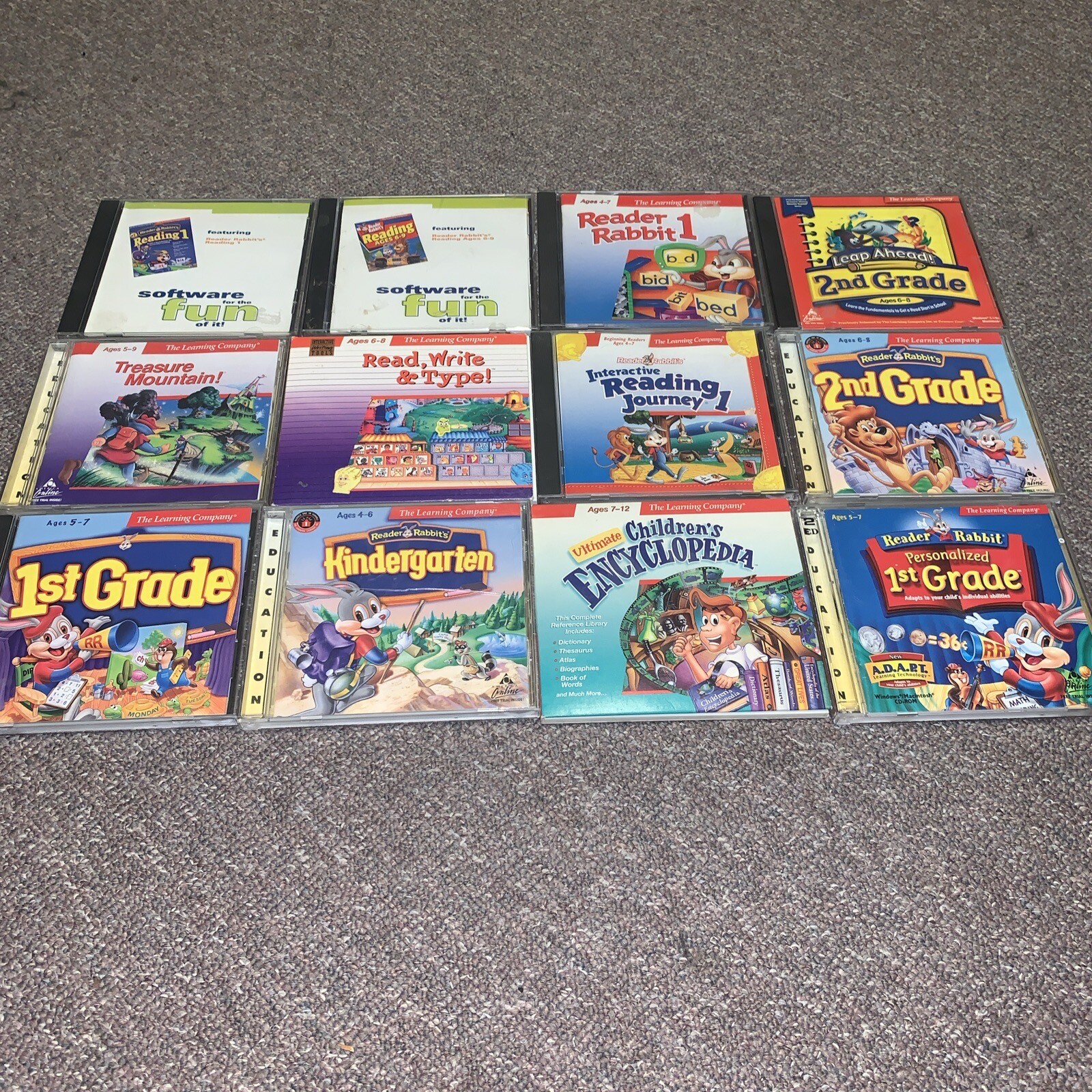 The Learning Company PC Games Lot of 12 for Ages 4 to 12, All Complete