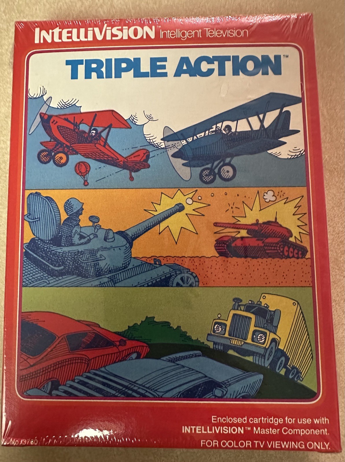 Intellivision Triple Action Sealed 1981 Video Game