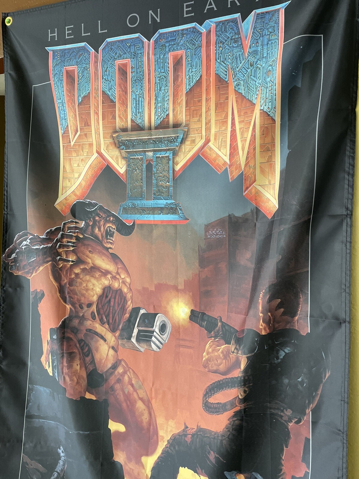 Doom II Hell On Earth 5ft Flag PC 1994 id Software Banner Poster 2