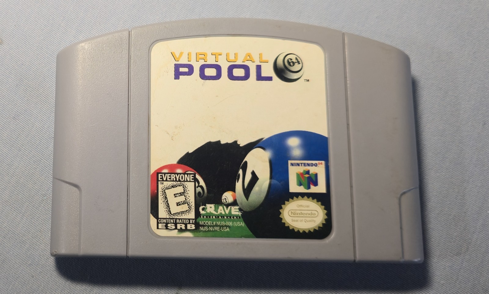 Virtual Pool (Nintendo 64, 1998) N64 Game – Works!