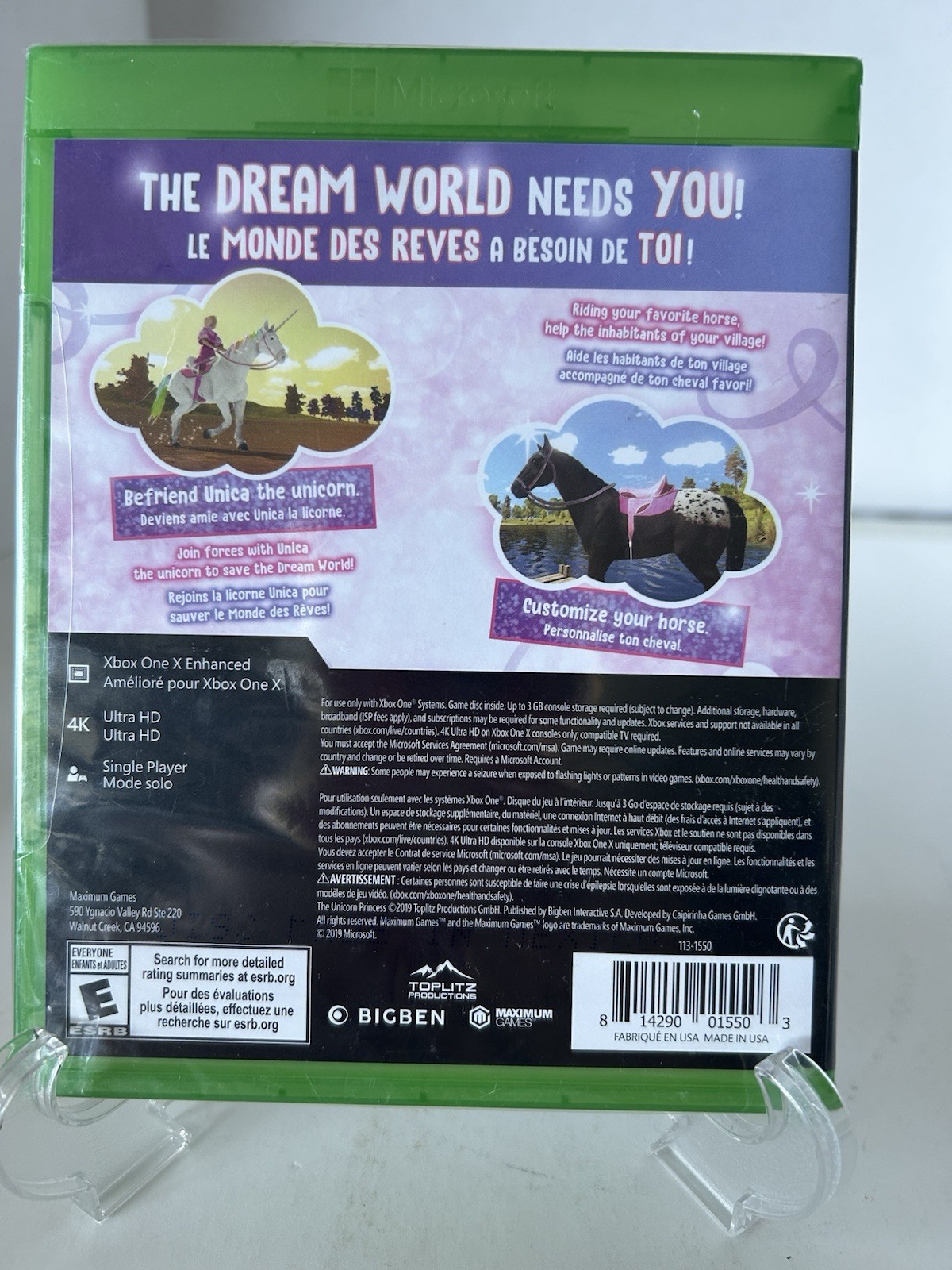 The Unicorn Princess (Xbox One )Brand New Factory Sealed US Version