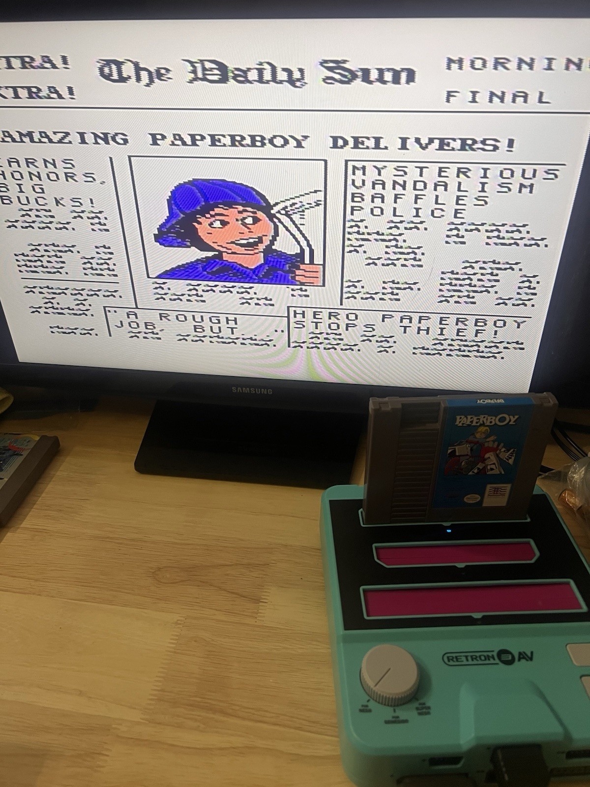 Nintendo NES Paperboy 1988 Tested Working GAMEPLAY PICS