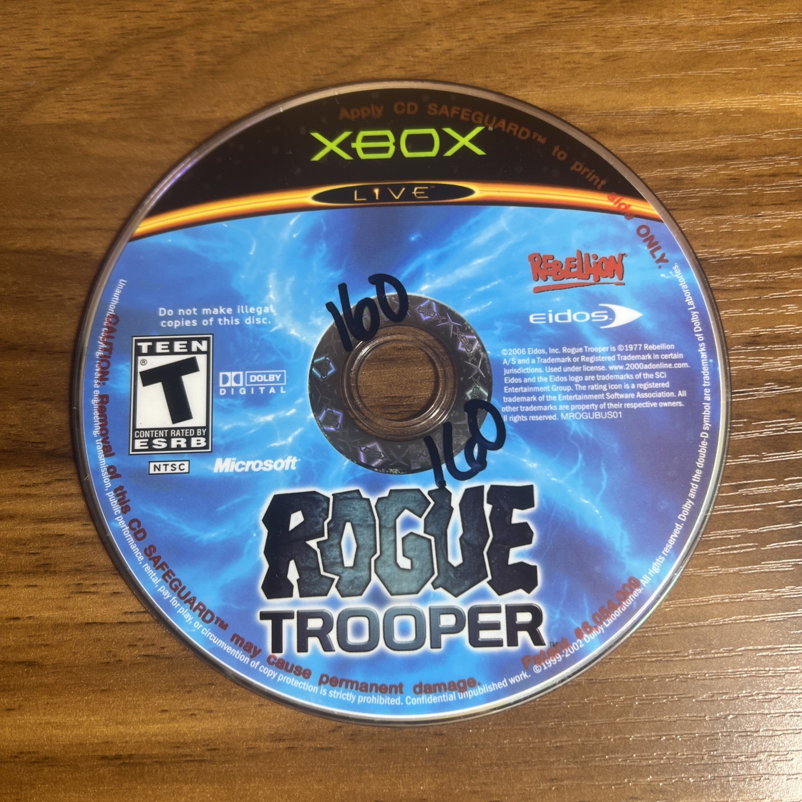 Rogue Trooper (Microsoft Xbox, 2006) SPOTLESS DISC No Manual