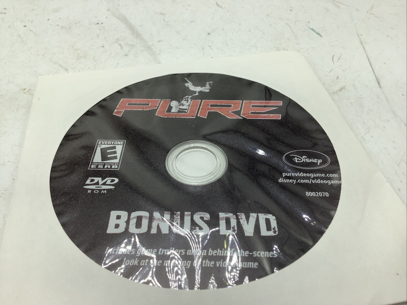 Pure Video Game Bonus DVD. Fully Working. Behind The Scenes Making Of The Game.