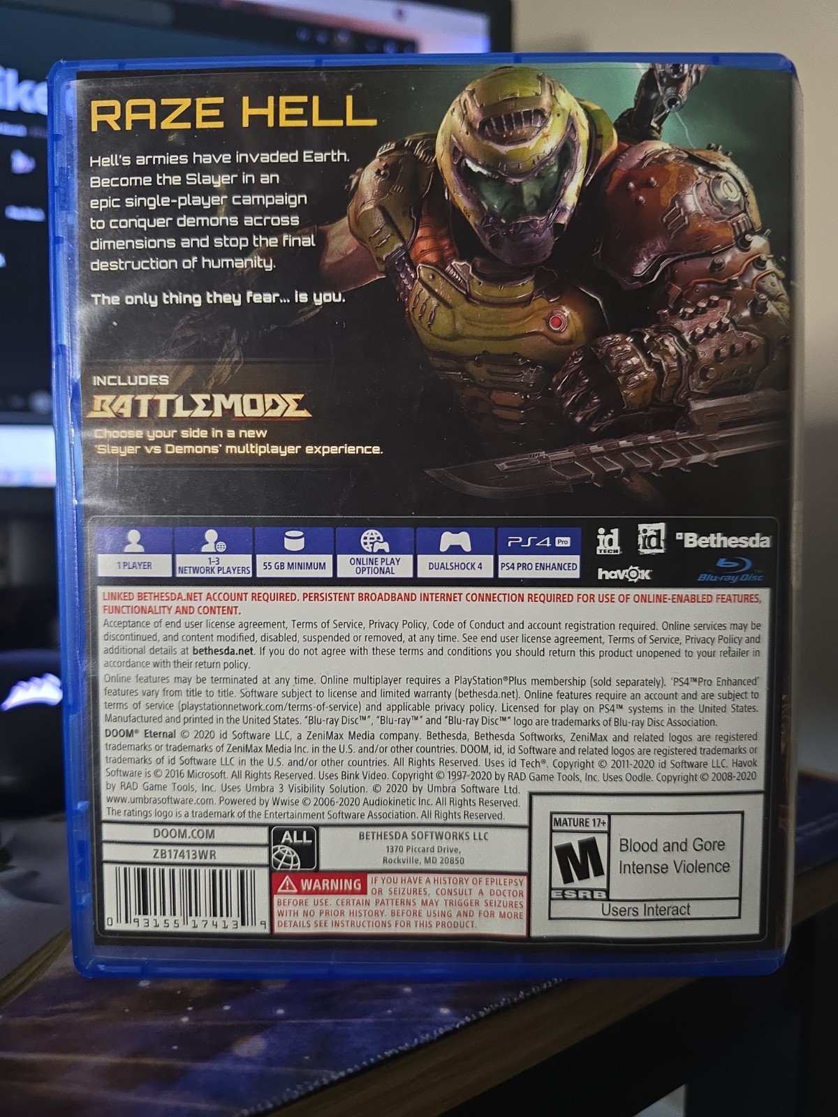Doom Eternal – Sony PlayStation 4 – CIB