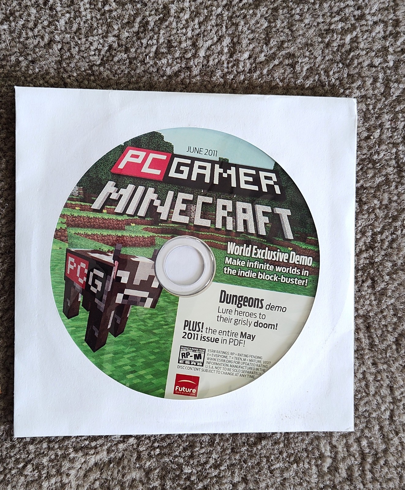 PC Gamer MINECRAFT World Exclusive Demo #J159 June 2011