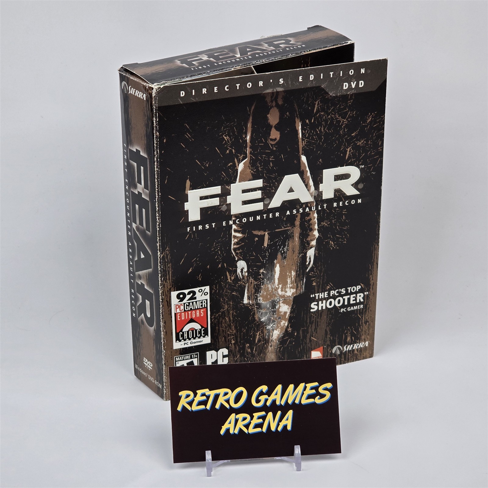 F.E.A.R. FEAR: Director’s Edition (PC DVD-ROM) Small Box CIB COMPLETE with Key