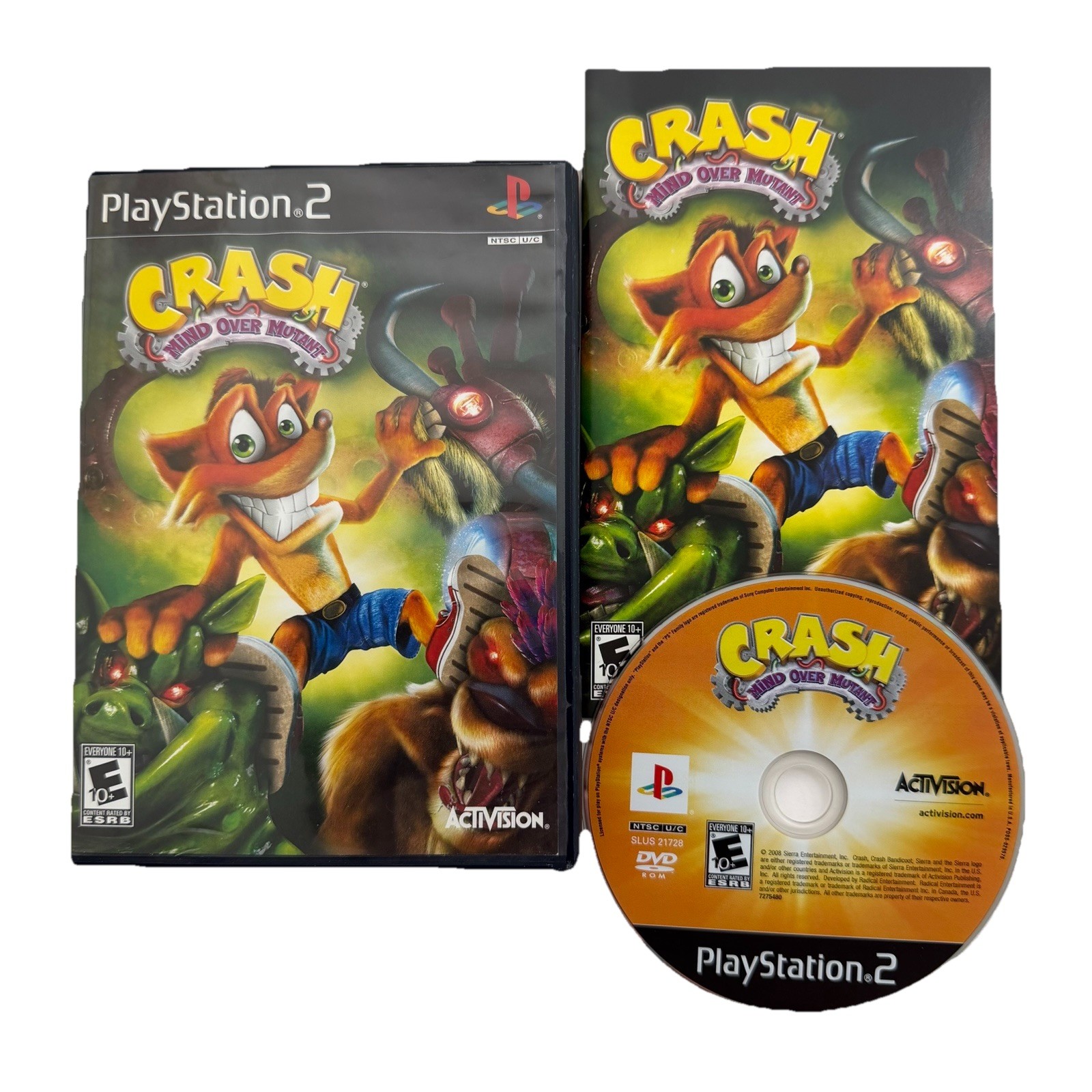 Crash: Mind Over Mutant (Sony PlayStation 2, 2008) PS2 Complete CIB Tested