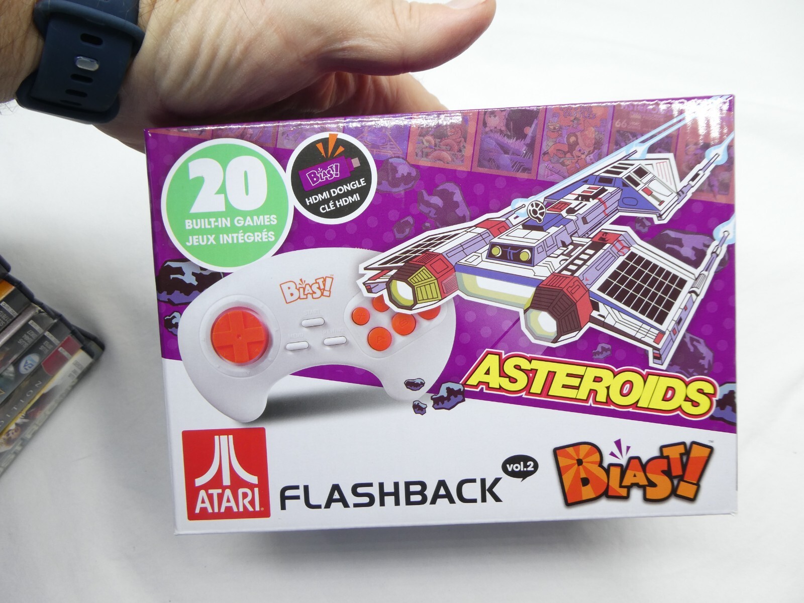 AtGames Blast! Atari Flashback Vol.2 Asteroids Plays 20 Games HDMI Wireless