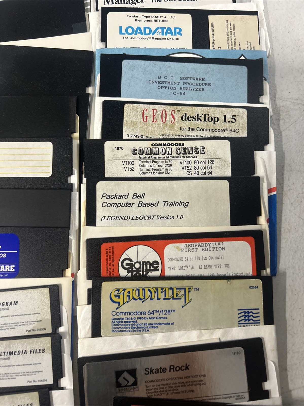 Commodore 64 Floppy Disks With Games Selling As Is for Blank Disk LOT Of 60