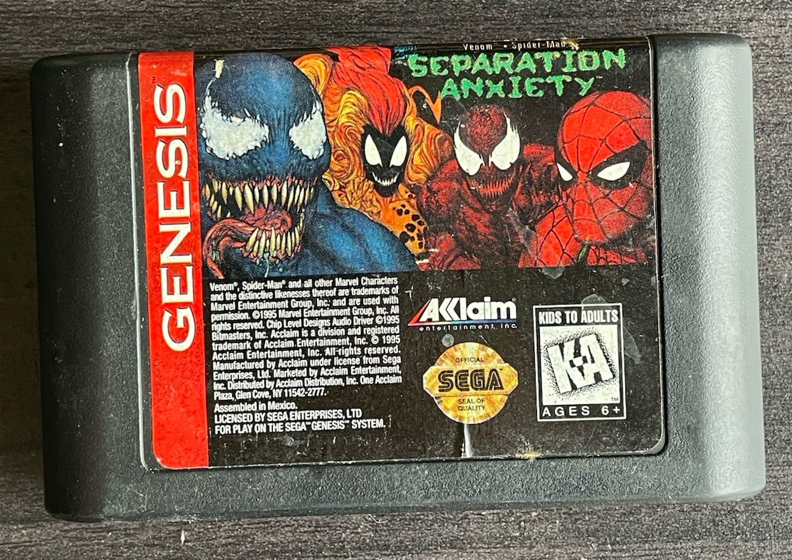 Separation Anxiety (Sega Genesis, 1995) No Manual – Tested/Works