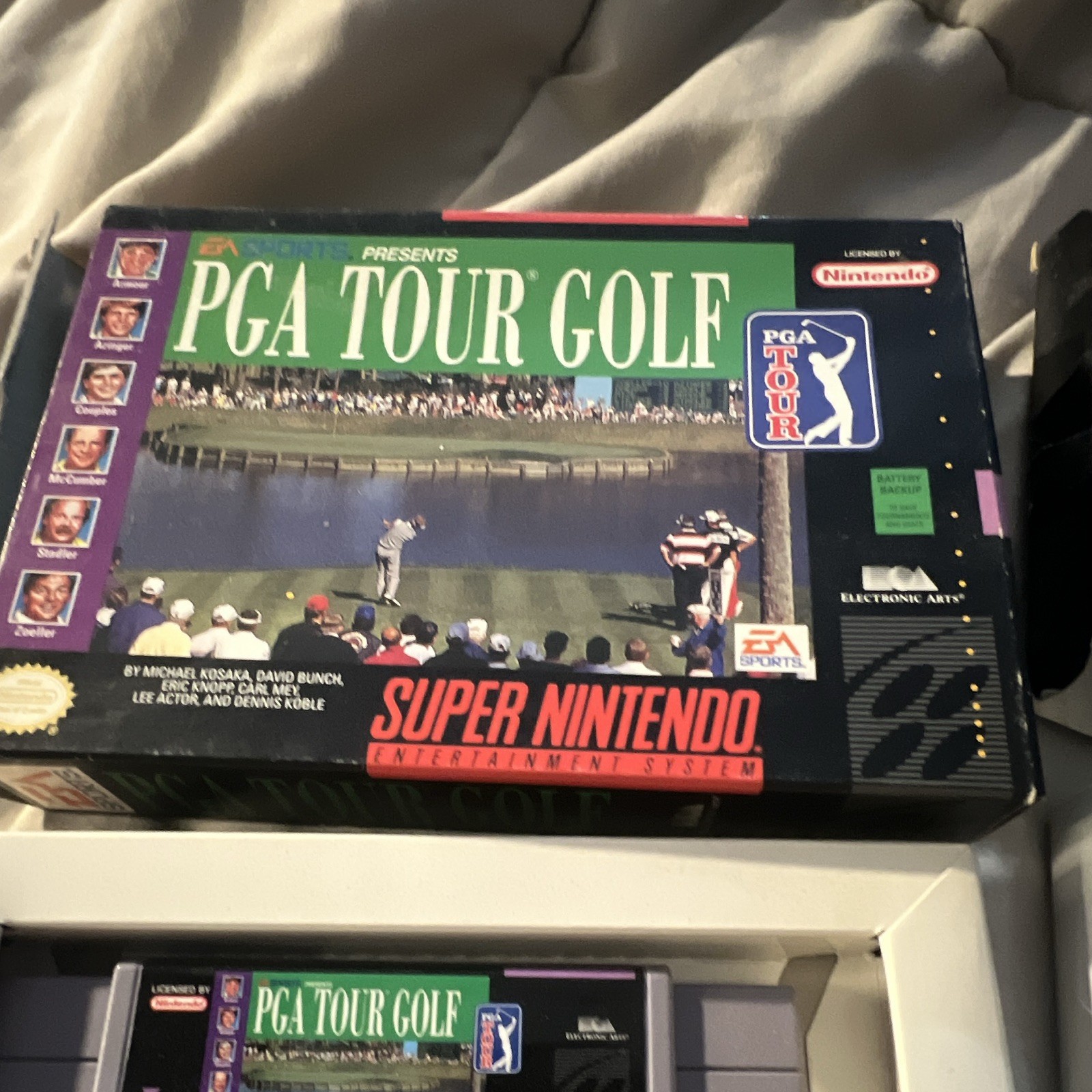 PGA Tour Golf (SNES, 1991) CIB Complete in Box w/ Manual NTSC-U/C EA