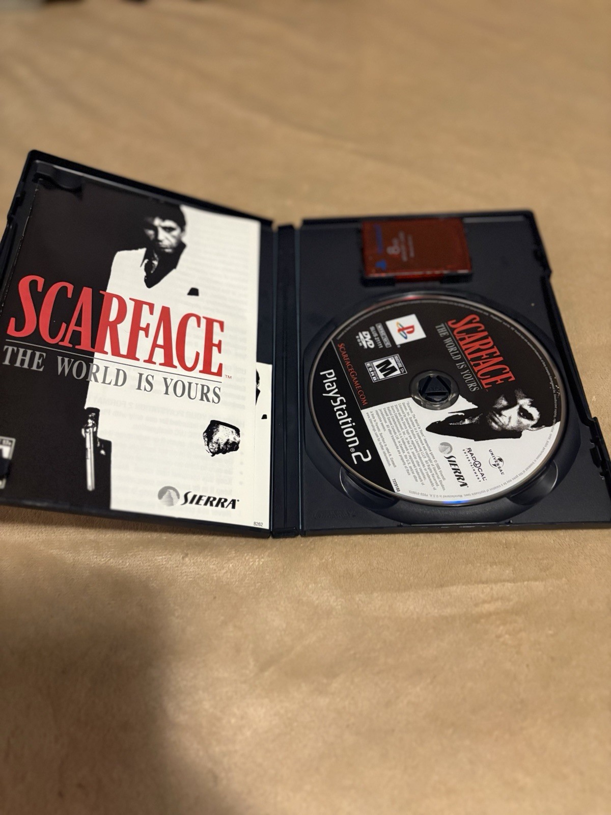 Sierra Scarface The World Is Yours PS2 2006 Action-Adventure M NTSC-U/C Manual