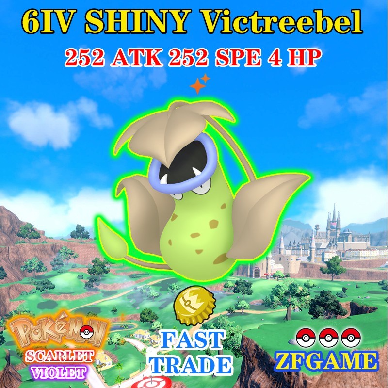✨POKEMON 6IV SHINY Victreebel + EVS 🚀 SCARLET and VIOLET ✨Online delivery⚡ ENG