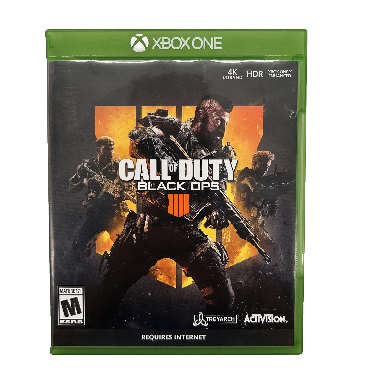 Call of Duty Black Ops 4 Xbox One Video Game Disc Case Battle Royale Shooter