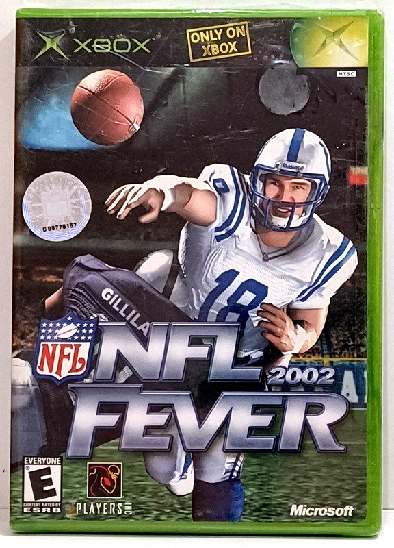 NFL Fever 2002 New Xbox Football Game Peyton Manning Colts Sports Microsoft